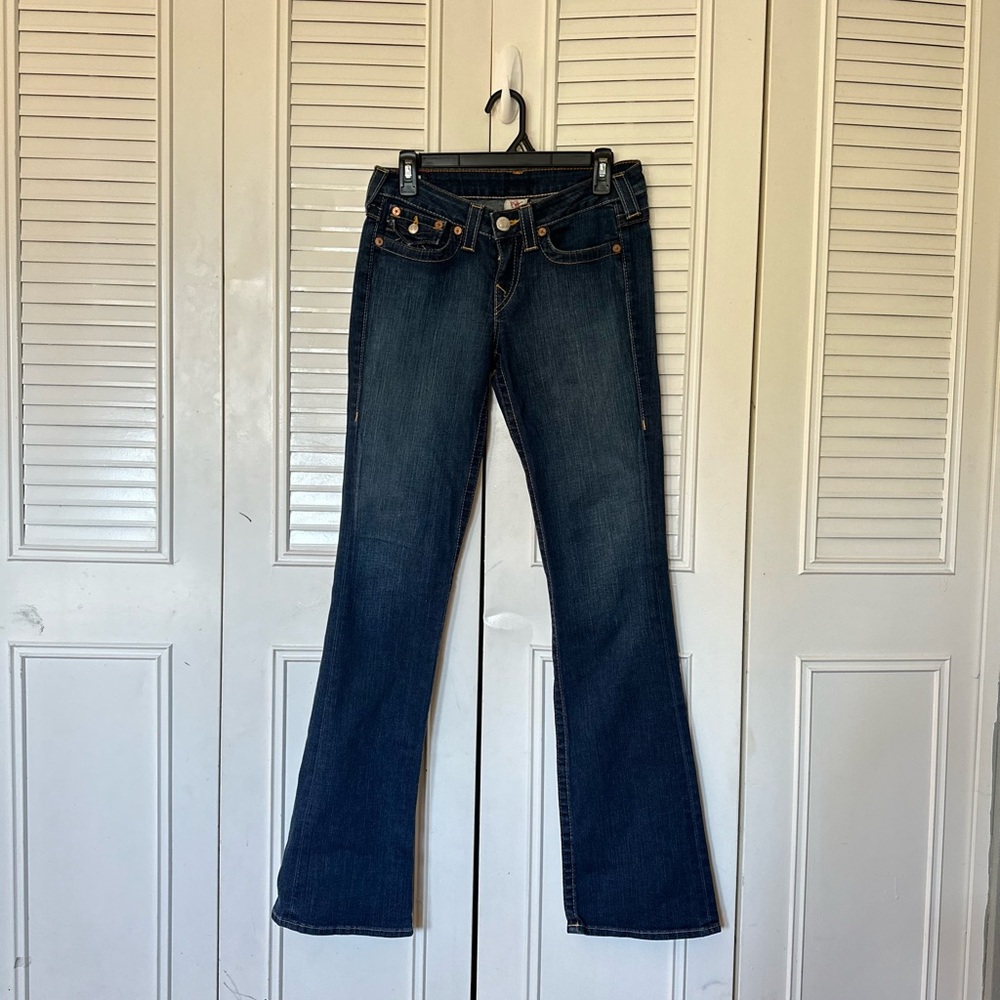 True Religion Dark Blue Boot Cut Jeans